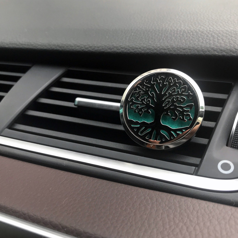 Car Diffuser Kit - Pewter Yoga Chakra 